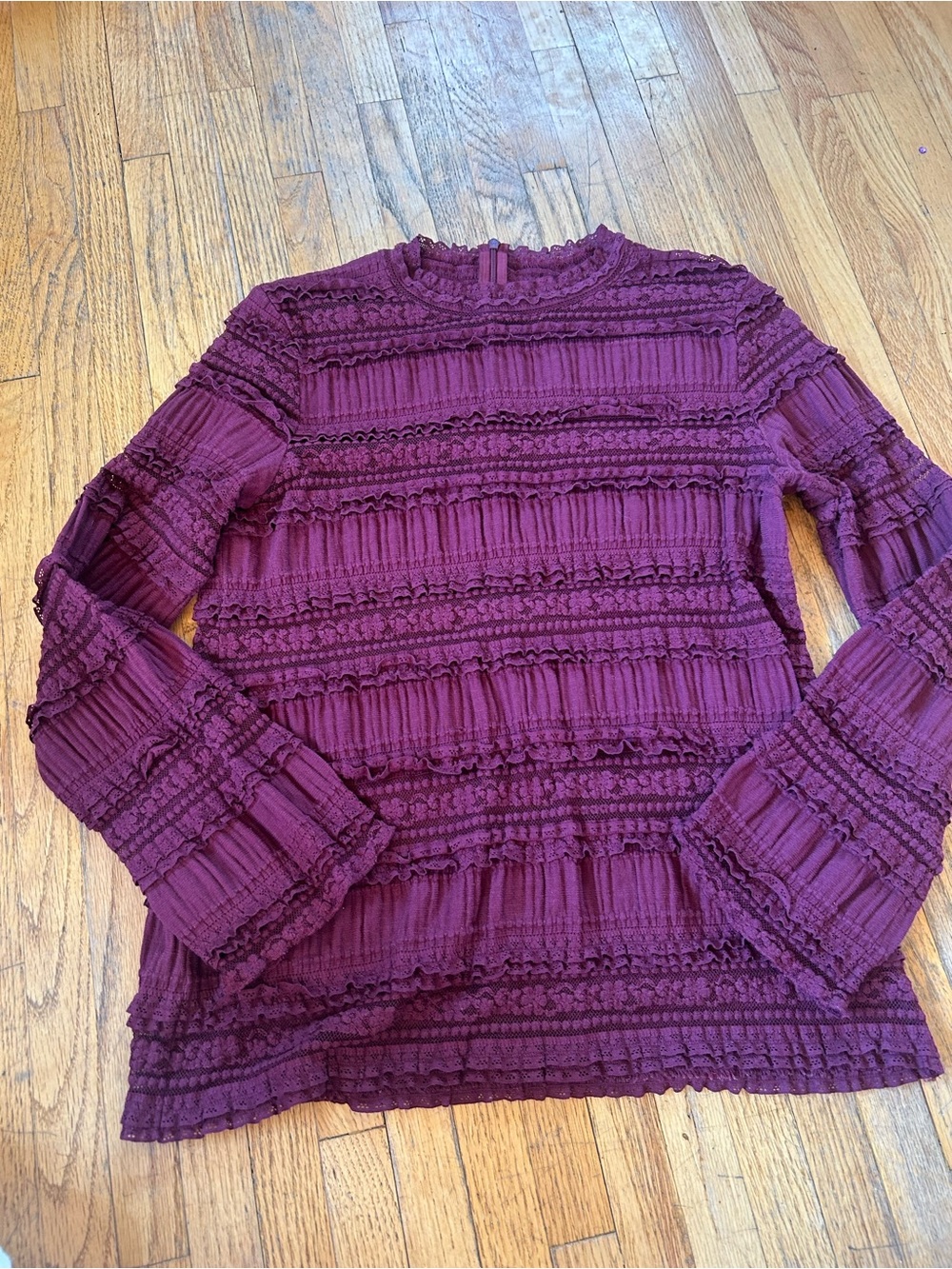 Women's by TiMo Textured Long-Sleeve Top - Plum